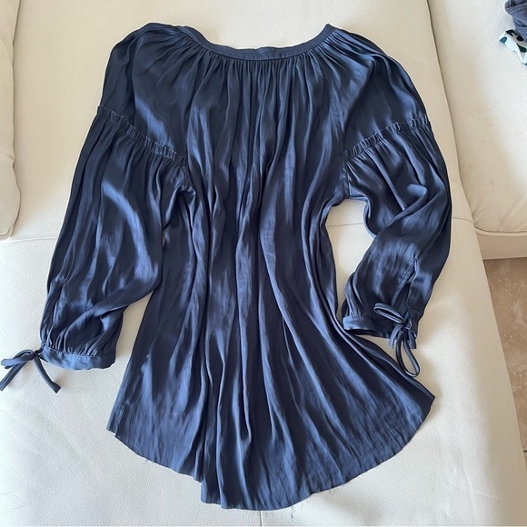 CALVIN Rucker Say My Name Top Silk Blouse - Picture 2 of 6